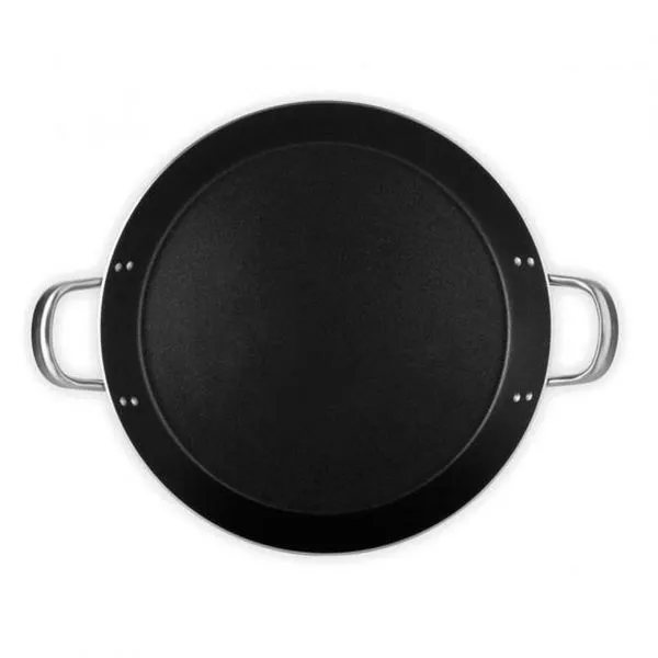 Paellera Profissional Multiflon G em Alumínio e Antiaderente 43cm Preto