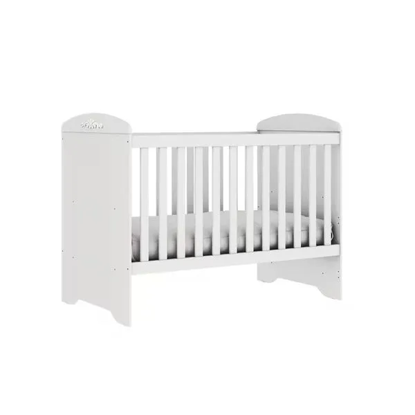 Berço Mini Cama Eloa 3 em 1 com Suporte para Mosquiteiro e 133cm de Largura Carolina Baby Branco