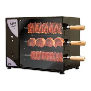 Churrasqueira Elétrica Rotativa Arke Cattiva Smart 3 Espetos 03 Preto / 110V