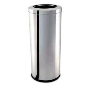 Lixeira Brinox com Aro 3033-210 em Aço 47 Litros Inox