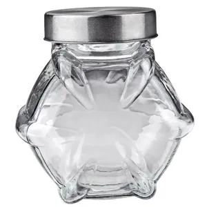 Baleiro Estrela Euro Home VDR1914 em Vidro e Inox  18 cm