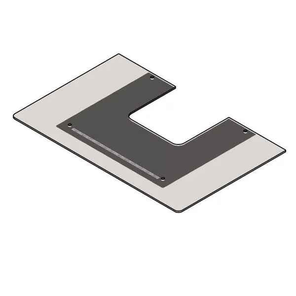 Vidro Reto Para Coifa De Parede 70 Cm