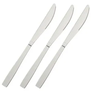 Conjunto de Facas para Mesa Euro Home Lisas Inox - 3 Peças