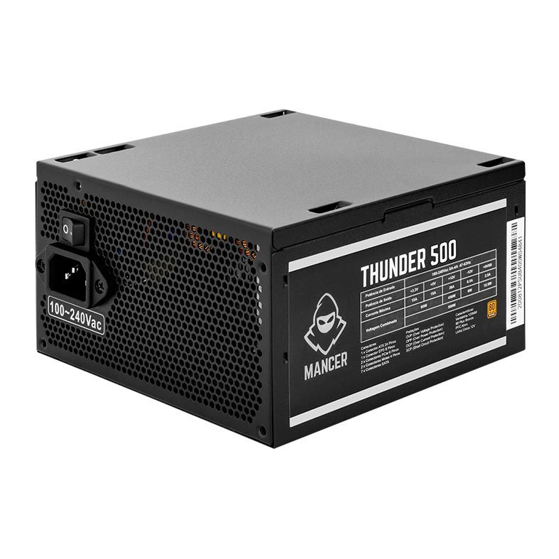 Fonte Mancer Thunder 500W Bronze