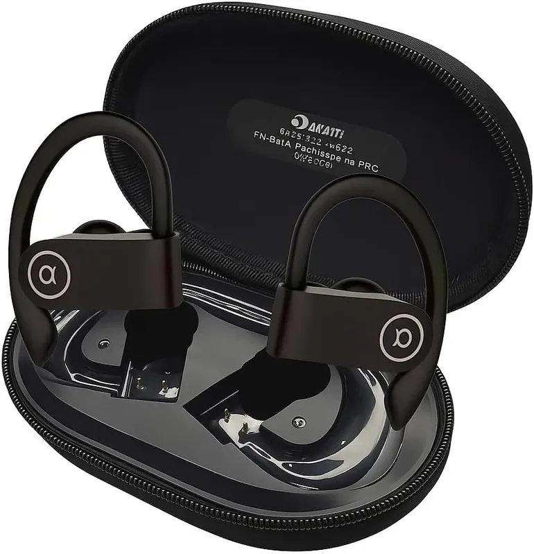 Fone De Ouvido Bluetooth A'gold Fn-b21b Sem Fio Tws Esportivo | Bluetooth 5.4 | Ipx5 Resistente À Água | Gancho Anti-queda | 12h De Bateria