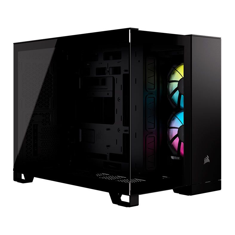 Gabinete Gamer Corsair 2500X RGB Mid-Tower Lateral de Vidro 2 Fans Preto CC-9011267-WW