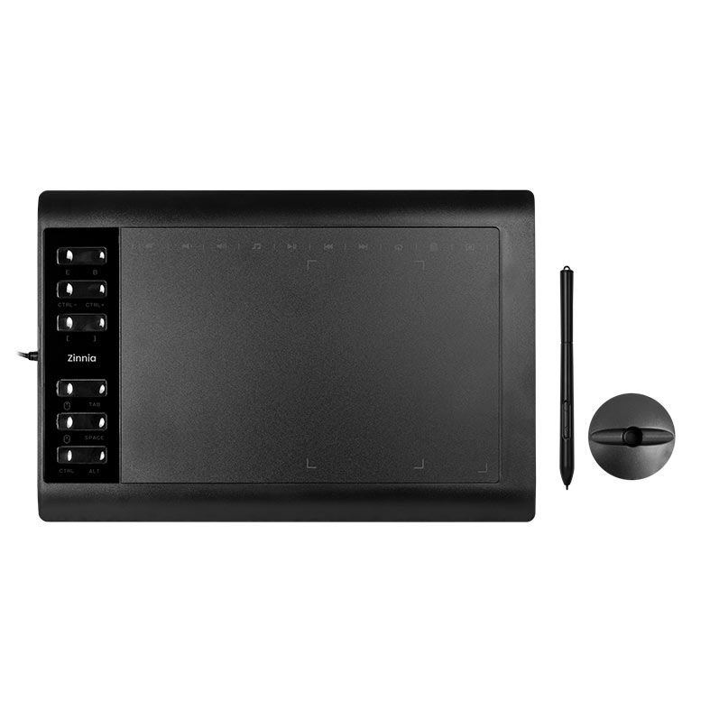 Mesa Digitalizadora Zinnia Momentum MT1060 8192 Niveis Preto