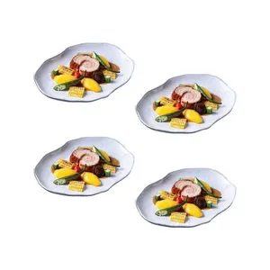 Conjunto de Travessas Ovais Pequenas Porto Brasil Orgânico Echo 23x11cm - 4 Peças