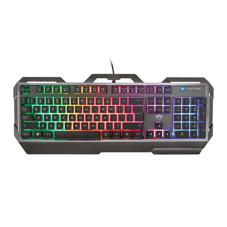 Teclado Gamer Trust GXT 856 LED Rainbow Preto T23577