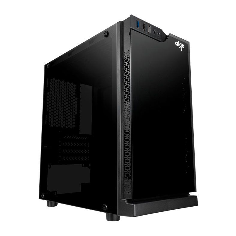 Gabinete Aigo Cool Shadow Mini Preto Lateral Acrílico