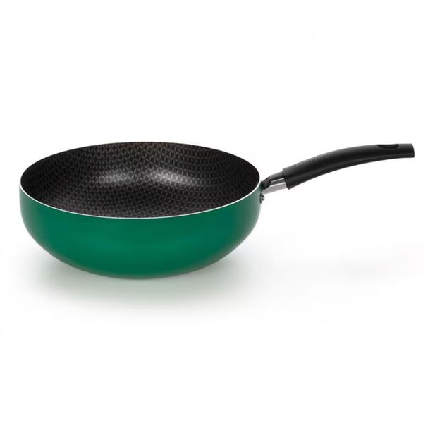 Frigideira Wok Multiflon Color com Revestimento Ultra 7 24 cm Verde