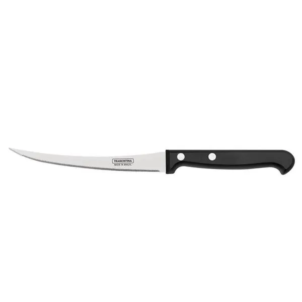 Faca para Tomate Tramontina Ultracorte 5' em Aço Inox e Cabo de Polipropileno Preto