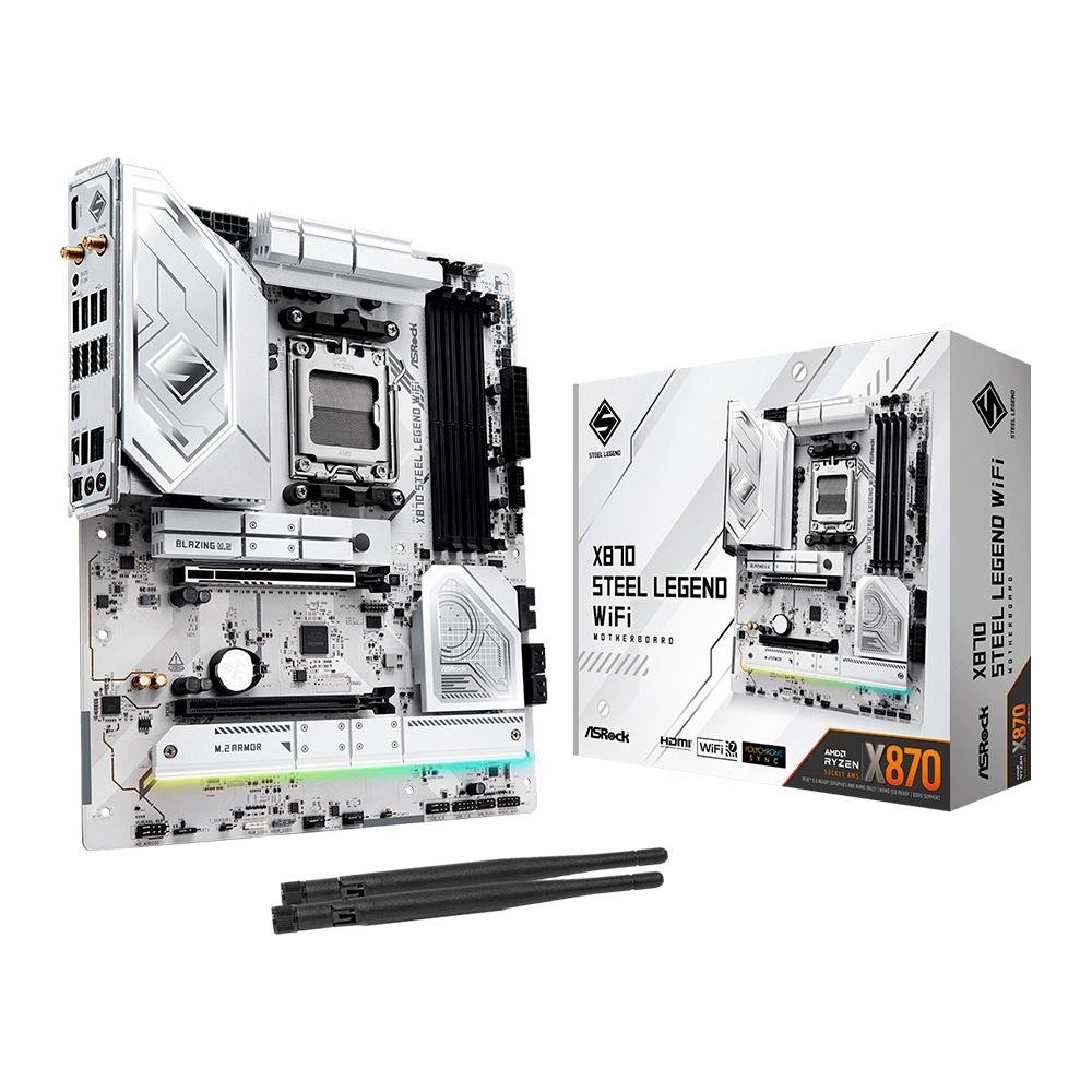Placa-Mãe ASRock X870 Steel Legend
