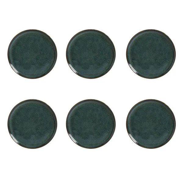 Conjunto de Prato de Pão Porto Brasil Bio Oceano 6 peças Azul