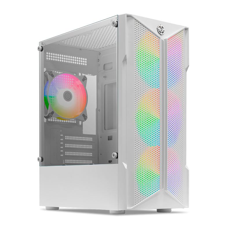 Gabinete TGT Skylancer V2 Mid-Tower Branco 4 Fans