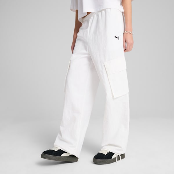 Calça Wardrobe ESS Relaxed Woven Cargo Feminina
