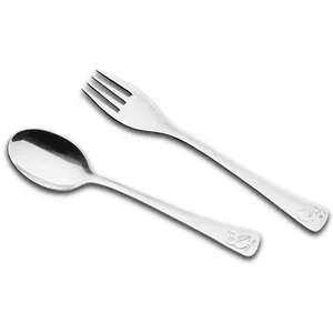 Conjunto de Talheres Tramontina p/ Crianças Inox - 2 Peças Inox