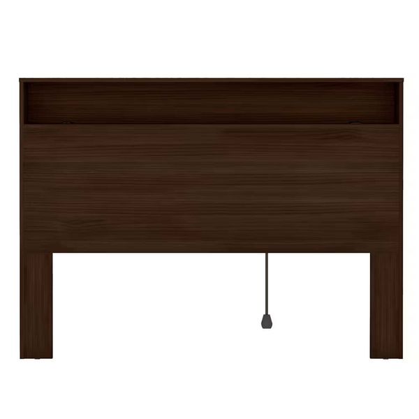 Cabeceira para Cama Versatti Box Casal com Tomada Bartira Café