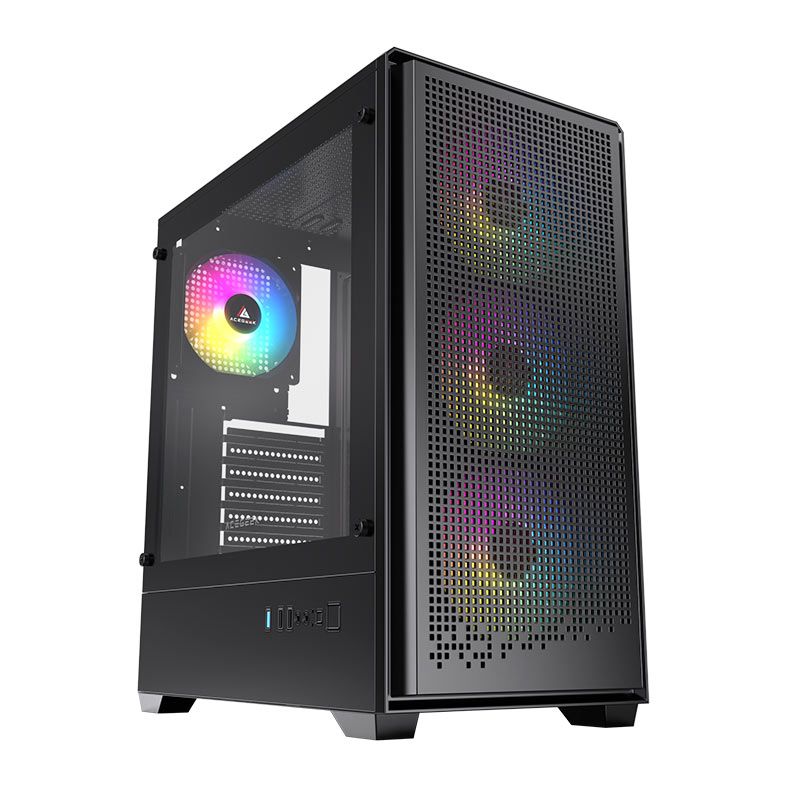 Gabinete Gamer Acegeek Qube Mesh