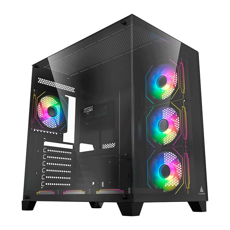 Gabinete Acegeek Mercury R425 Mid-Tower Vidro Preto