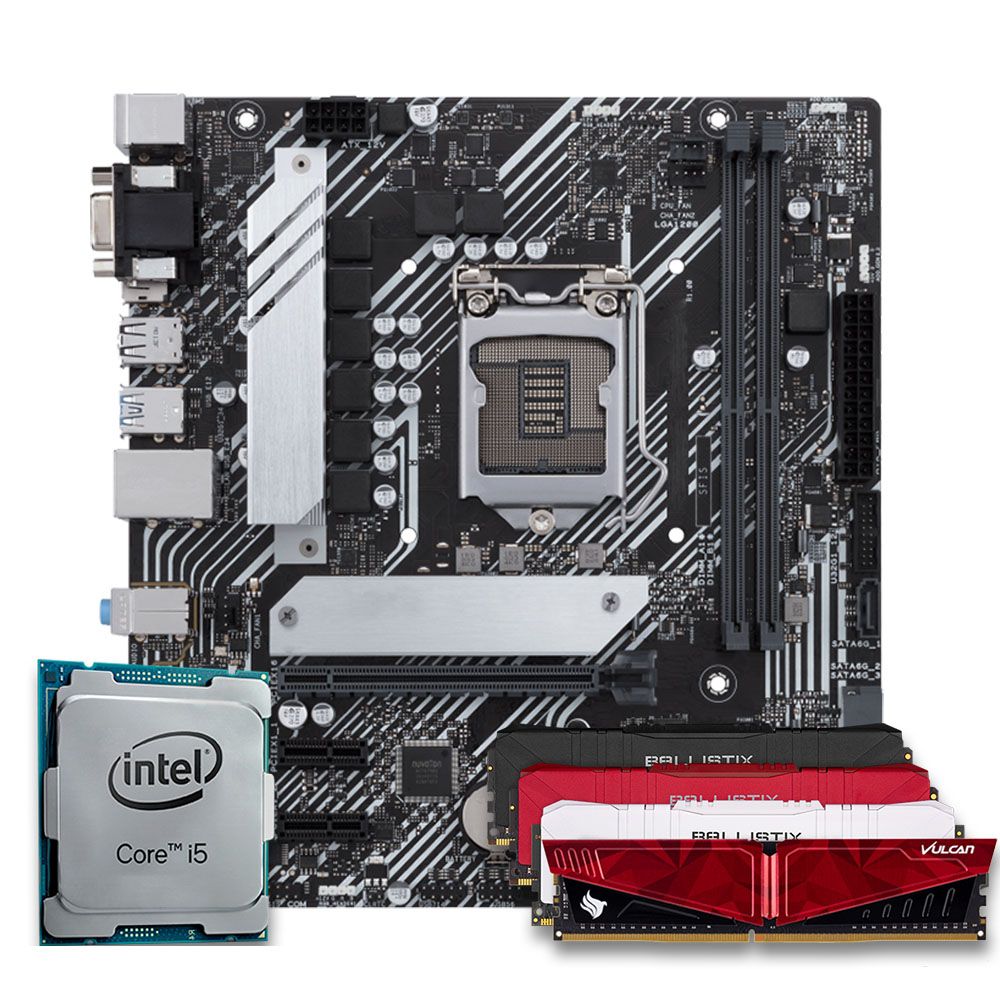 Pichau Kit Upgrade Intel i5-11400 B560 DDR4 8GB
