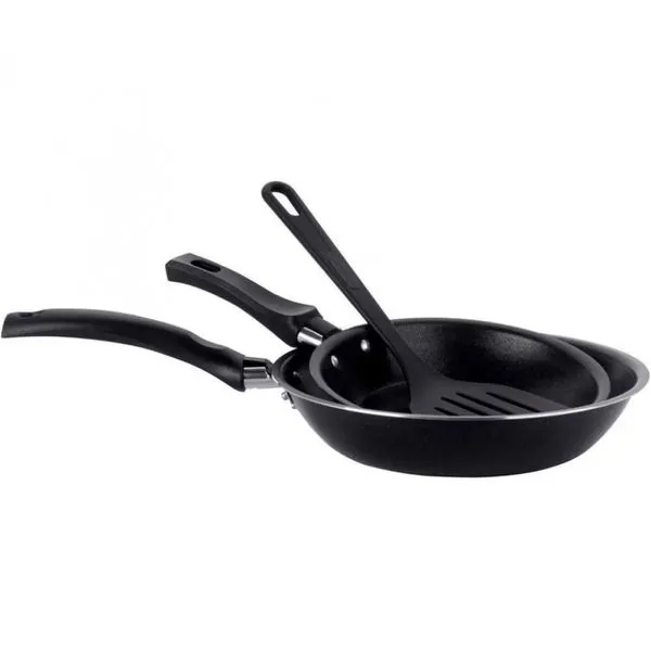 Conjunto de Frigideiras Multiflon Essencial com Revestimento Antiaderente - 2 Peças Preto