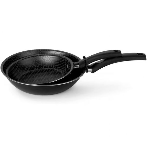 Conjunto de Frigideiras Multiflon Essencial com Revestimento Antiaderente - 2 Peças Preto