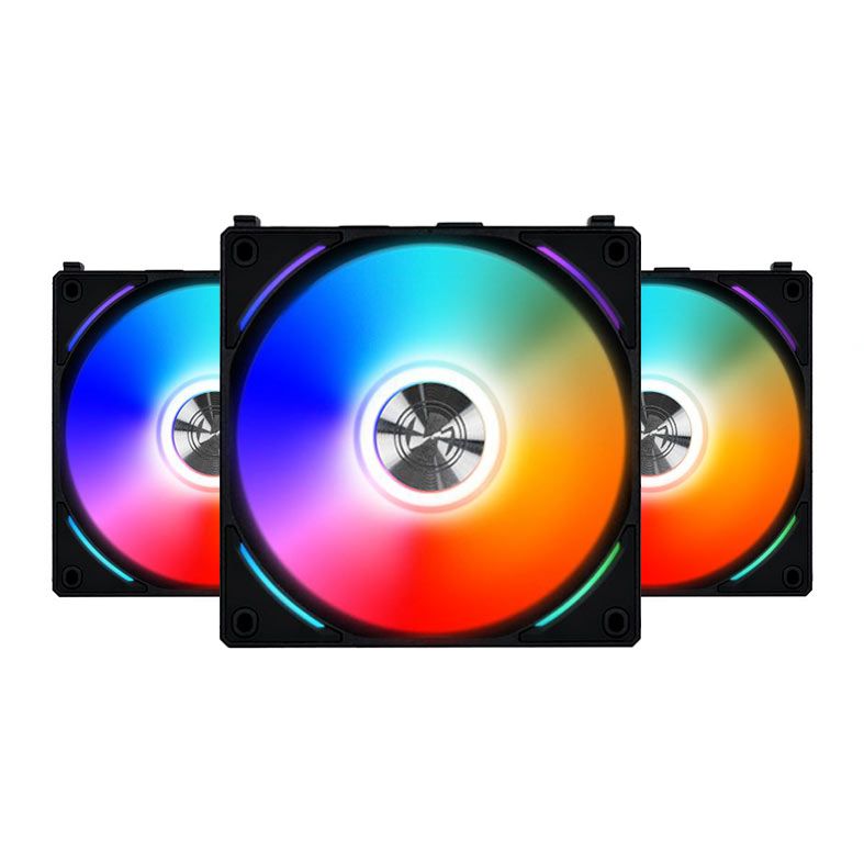 Kit Ventoinha Lian Li Uni Fan AL120 3x120mm RGB Preto