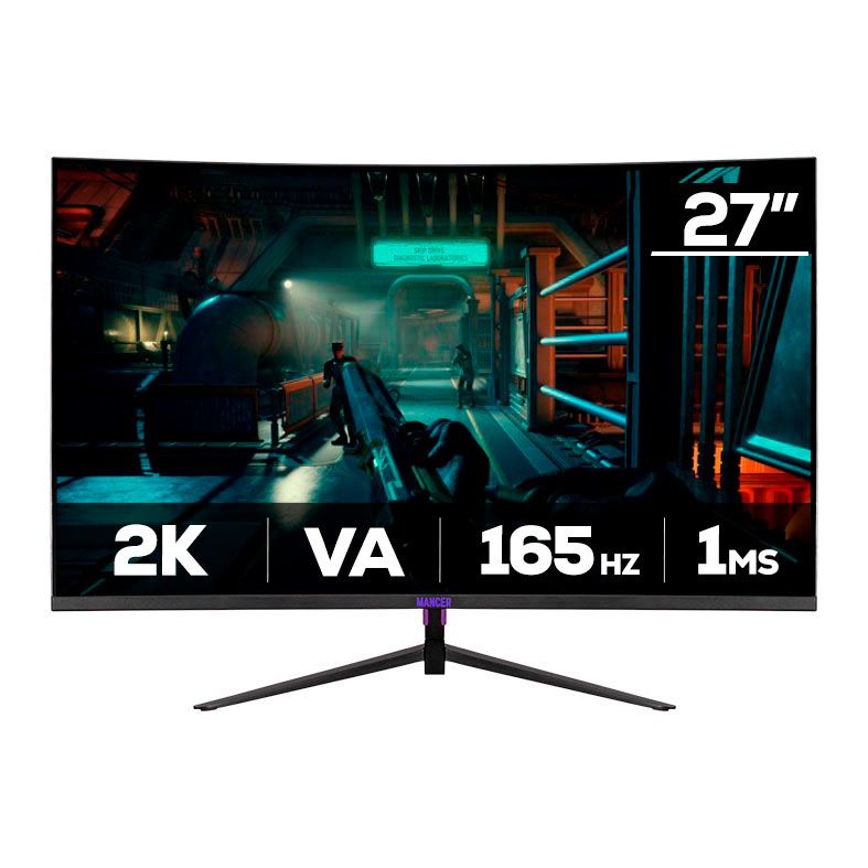 Monitor Gamer Mancer Valak VX4S 27 Pol VA Curvo 2K 1ms 165Hz