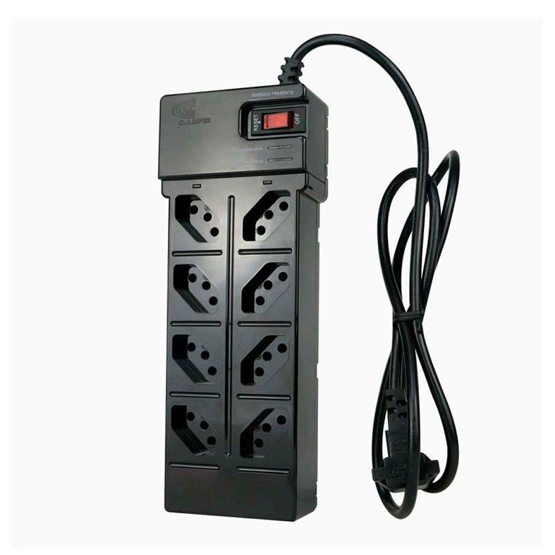 Filtro de linha Clamper Energia 8 Preto 013000
