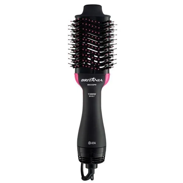 Escova Secadora Britânia 4 Em 1 1300W BEC02PR Bivolt
