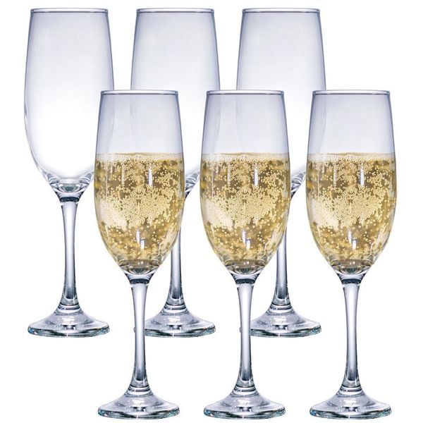 Conjunto de Taças para Champanhe Ruvolo One 200 ml  6 Peças