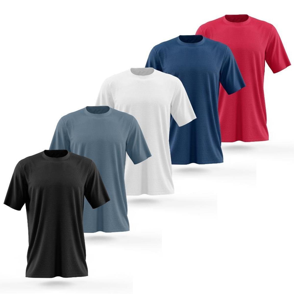 Kit 5 Camiseta Dry Esporte Academia