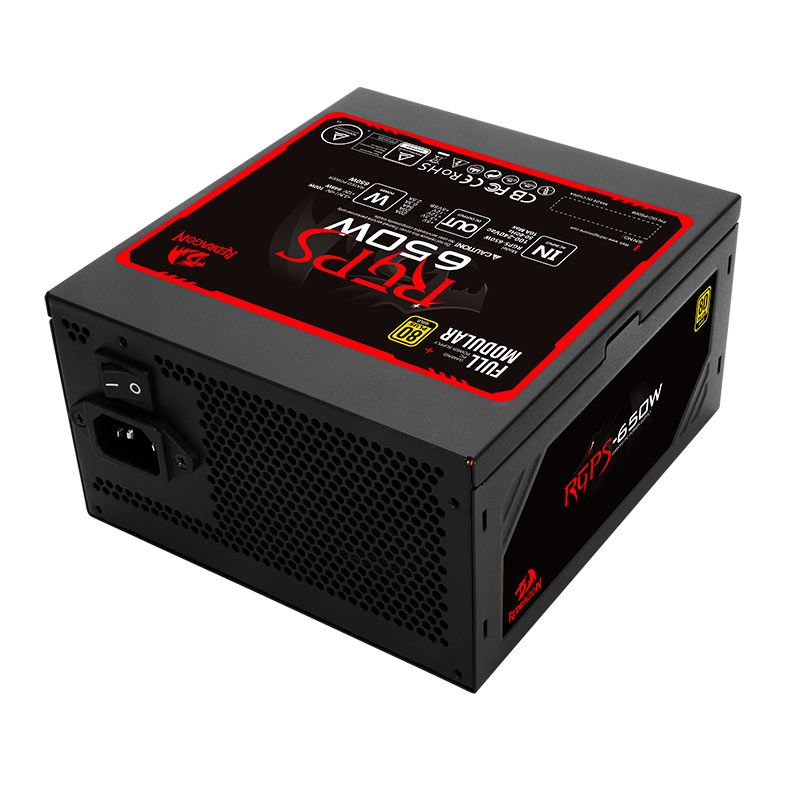 Fonte Redragon RGPS-650W Full-Modular 80 Plus Gold