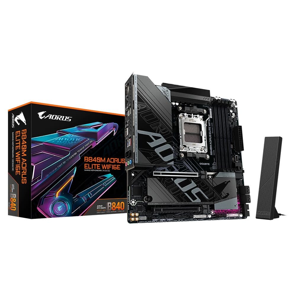 Placa Mãe Gigabyte B840M AORUS ELITE WIFI6E