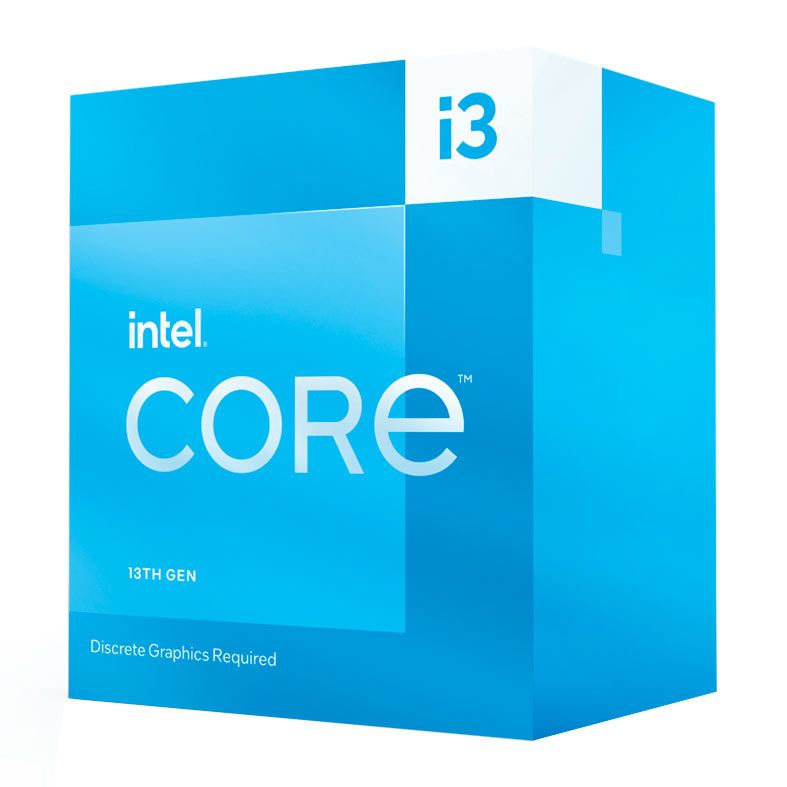 Processador Intel Core I3-13100F, 4-Core, 8-Threads, 3.4GHz (4.5GHz Turbo), Cache 12MB, LGA1700, BX8071513100F