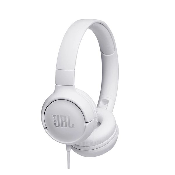 Headphone Supra-Auricular JBL T500 com Fio Branco UNICA
