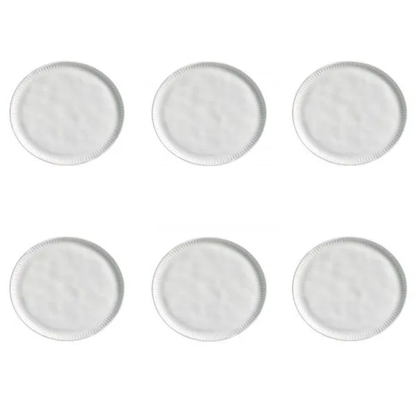 Conjunto De Pratos De Sobremesa 06 Peças Linhas New White Porto Brasil