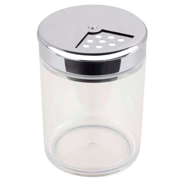Queijeira com Tampa Forma em Vidro e Inox 160 ml Inox e Transparente