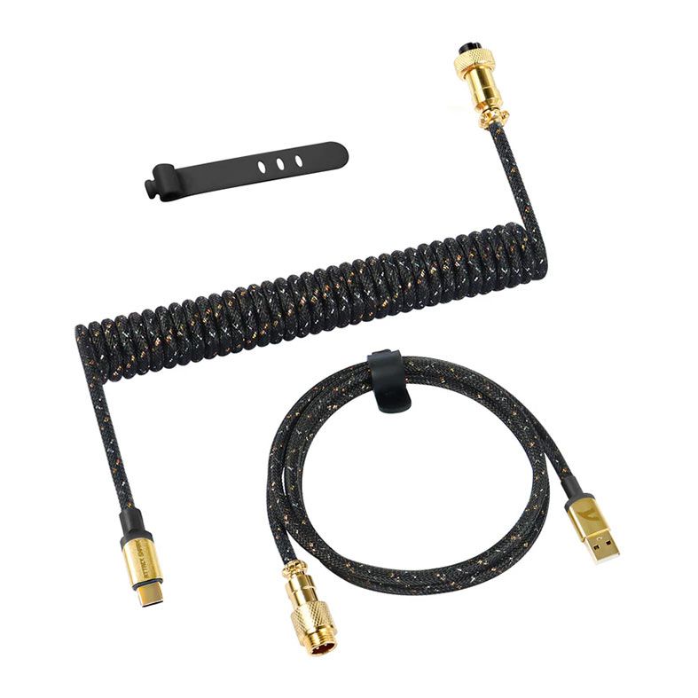Cabo Attack Shark C03 USB-A Tipo-C 1.65m Preto