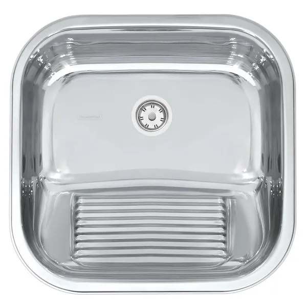 Tanque Tramontina Hera 25 L em Aço Inox Polido 40 x 40 cm com Válvula