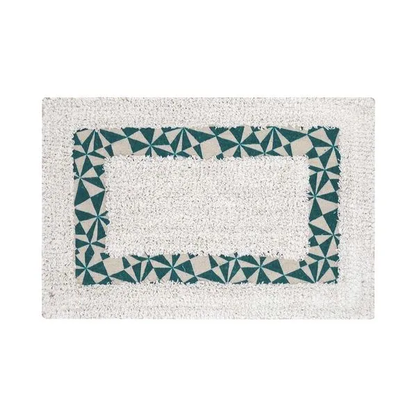 Tapete Para Banheiro Le Mosaico em Algodão 40x60cm Modelo 8