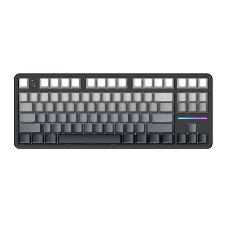 Teclado Attack Shark X87 RGB Strawberry Tri-Mode Moon Night
