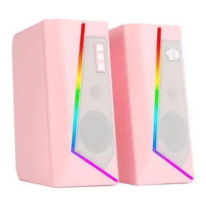 Caixa Som Redragon Anvil RGB 5W Rosa GS520P
