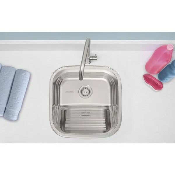 Tanque De Encaixe Tramontina Hera 23 L Em Aço Inox 40X40 Cm