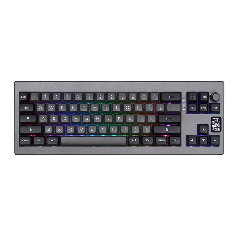 Teclado Mecanico Epomaker Shadow X ARGB Black Silver