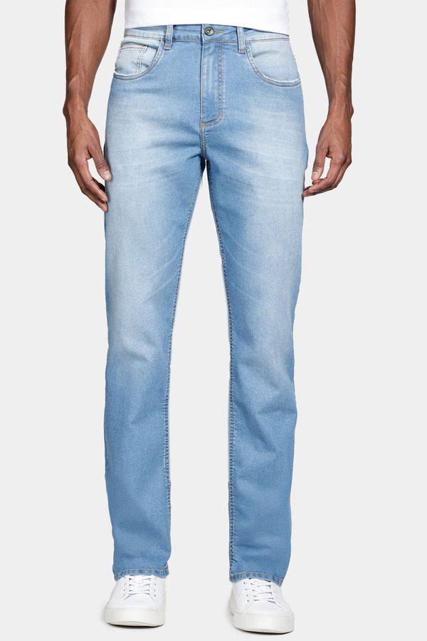 Calça Jeans Regular Azul Médio