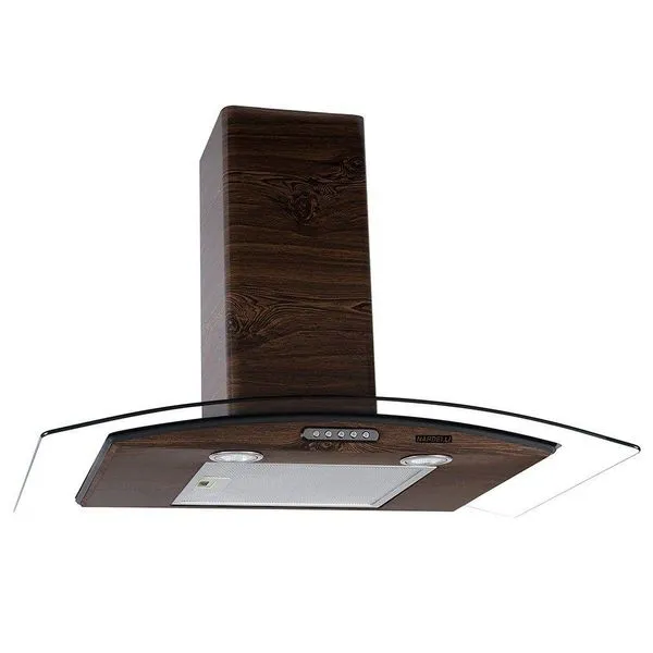 Coifa De Parede 80cm Vidro Curvo Slim Nardelli 110V