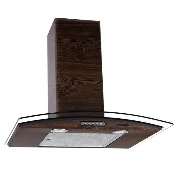 Coifa De Parede 60cm Vidro Curvo Slim Nardelli 220V