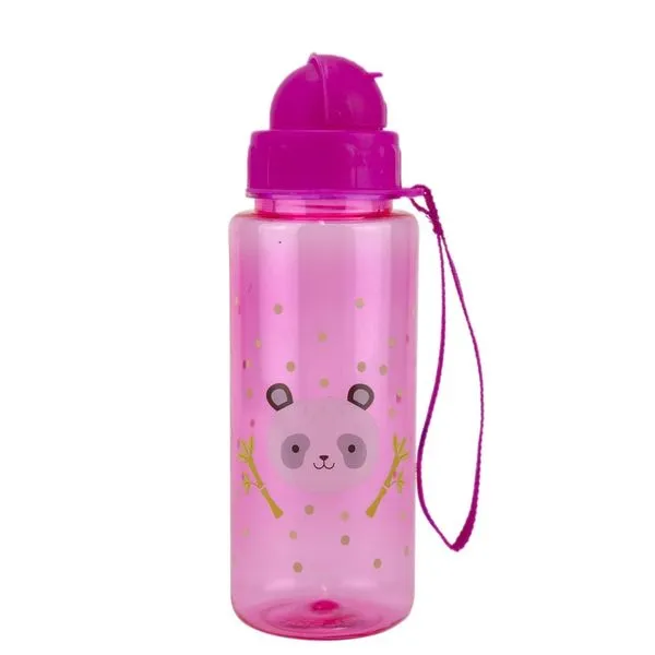Garrafa Pbb Plástica com Canudo 500ml Modelo 7